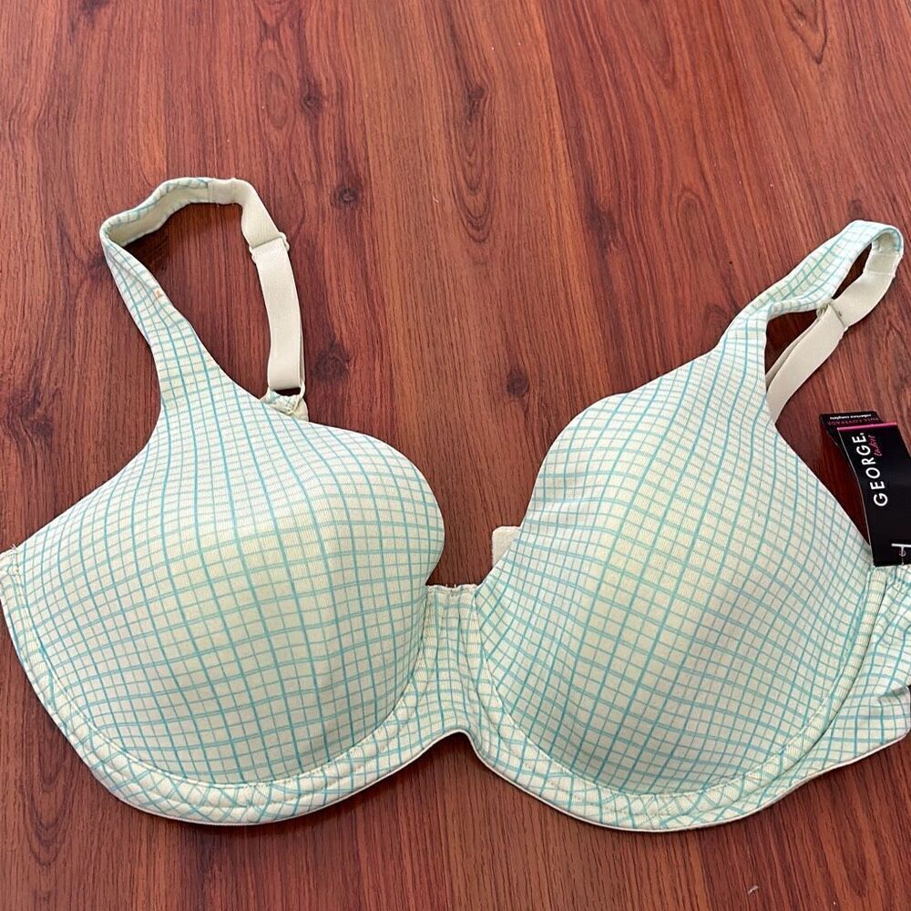 NWT George Green T-shirt bra size 38D full coverage lightly padded